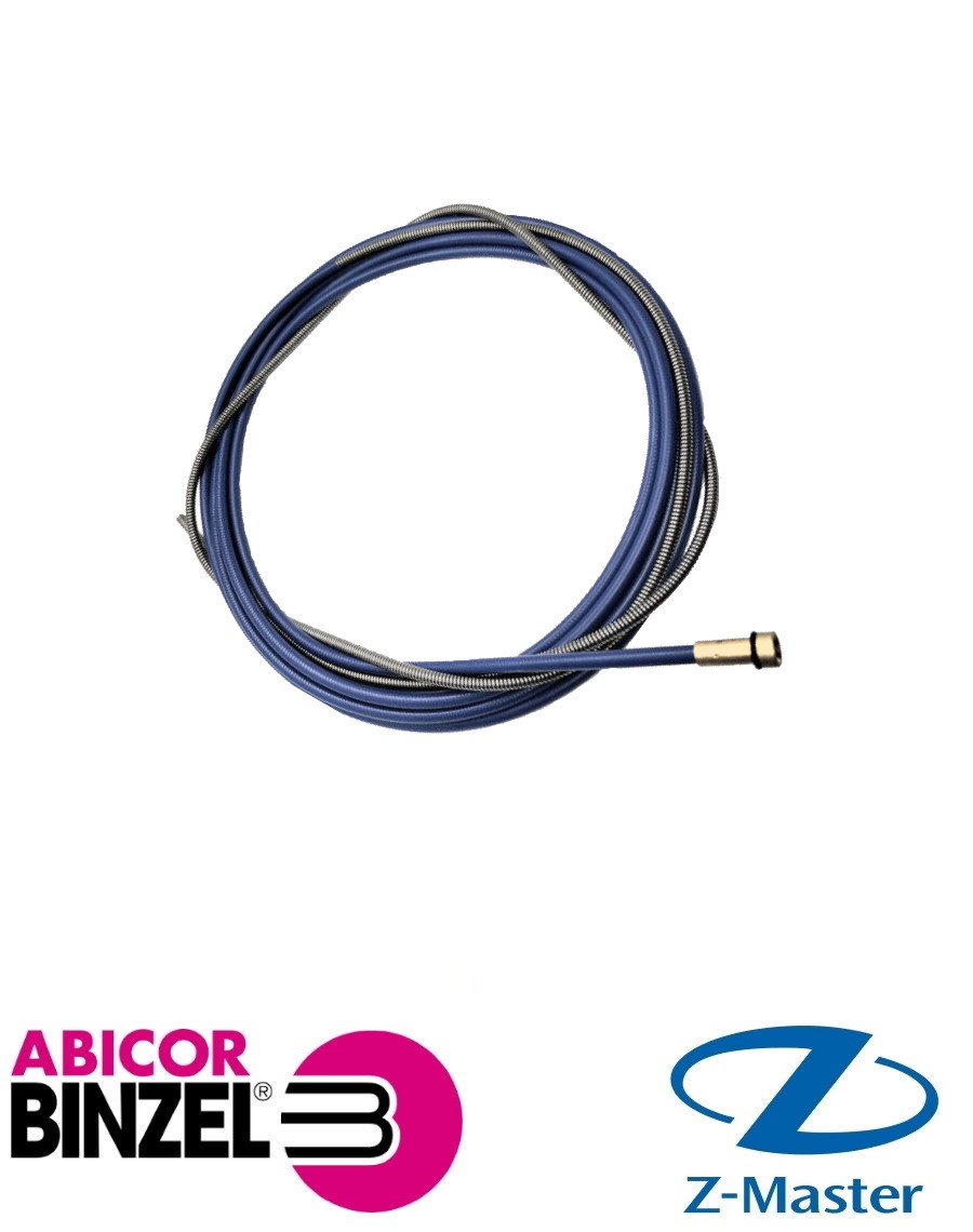 Направляющая спираль 1,5х4,5х5400 мм синяя (для пров D 0,6; 0,8 мм) RU Abicor Binzel