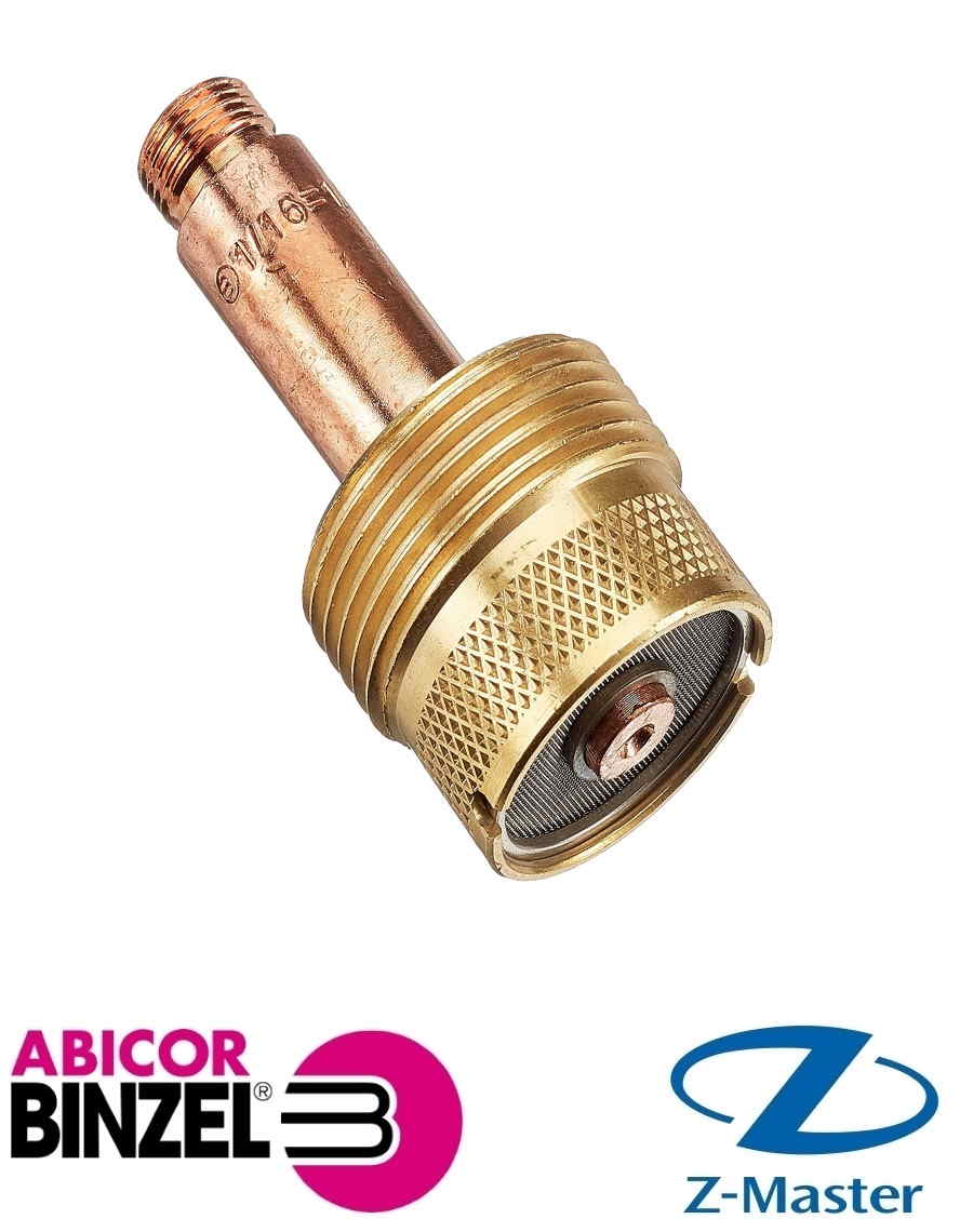 Корпус цанги 4,0 боль. разм. с газ.линзой (1 уп. - 10 шт.) Abicor Binzel (Абикор Бинцель)