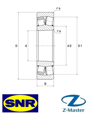 21310-K подшипник 21310VK SNR