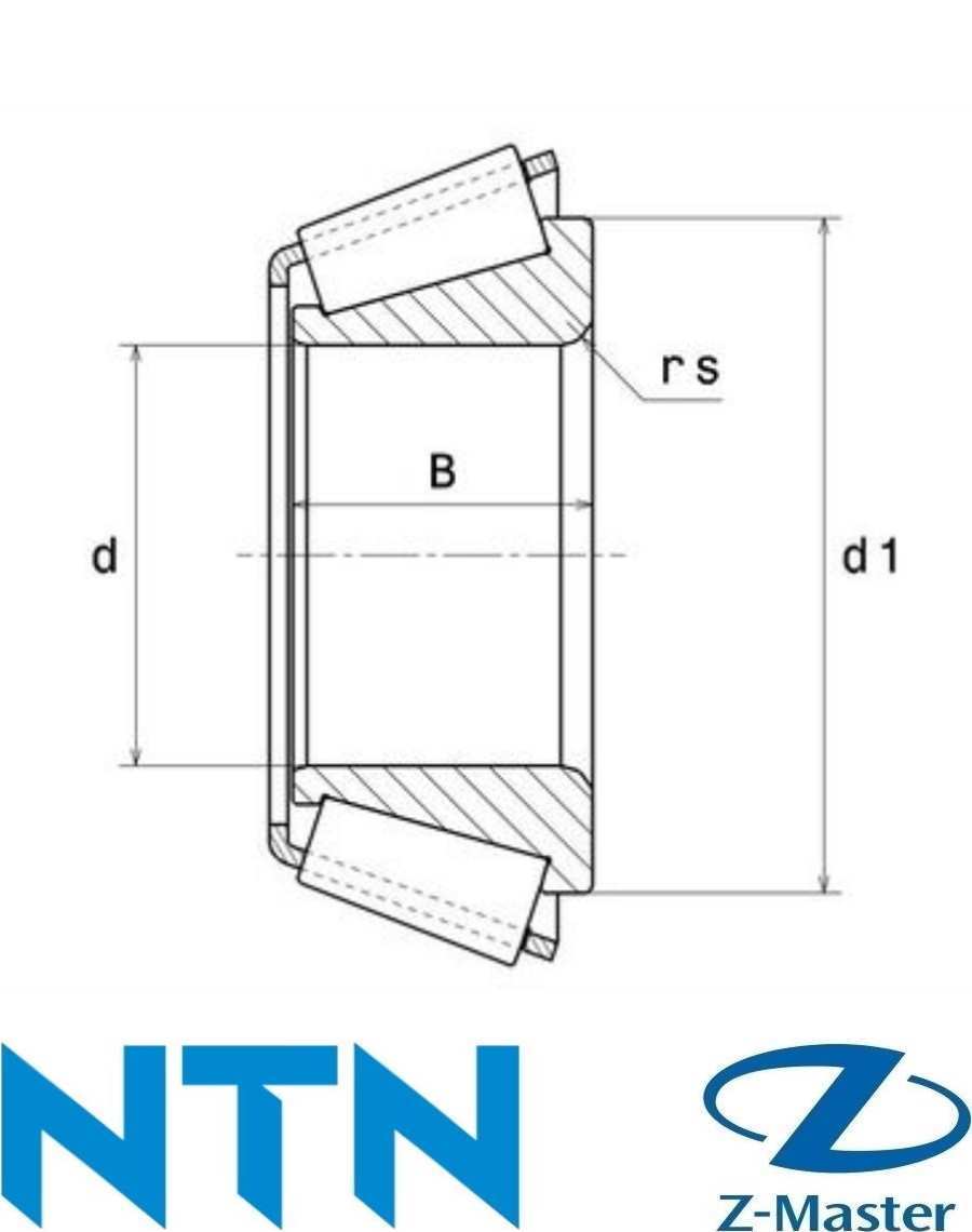 603049 конус 4T-LM603049 конического подшипника 4T-LM603049/LM603011 NTN