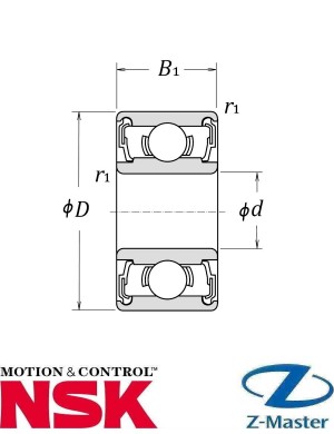 626-2RS-C3 подшипник NSK 626DDMC3, R-1960DD, 626-2RS1, 626-2RSR, 626 DD