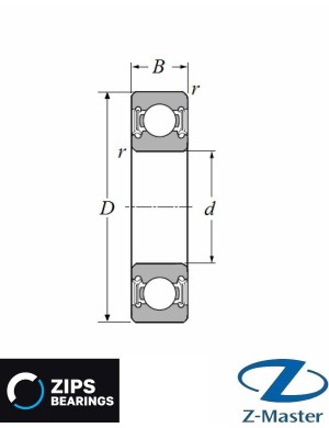 6000-2RS подшипник ZIPS