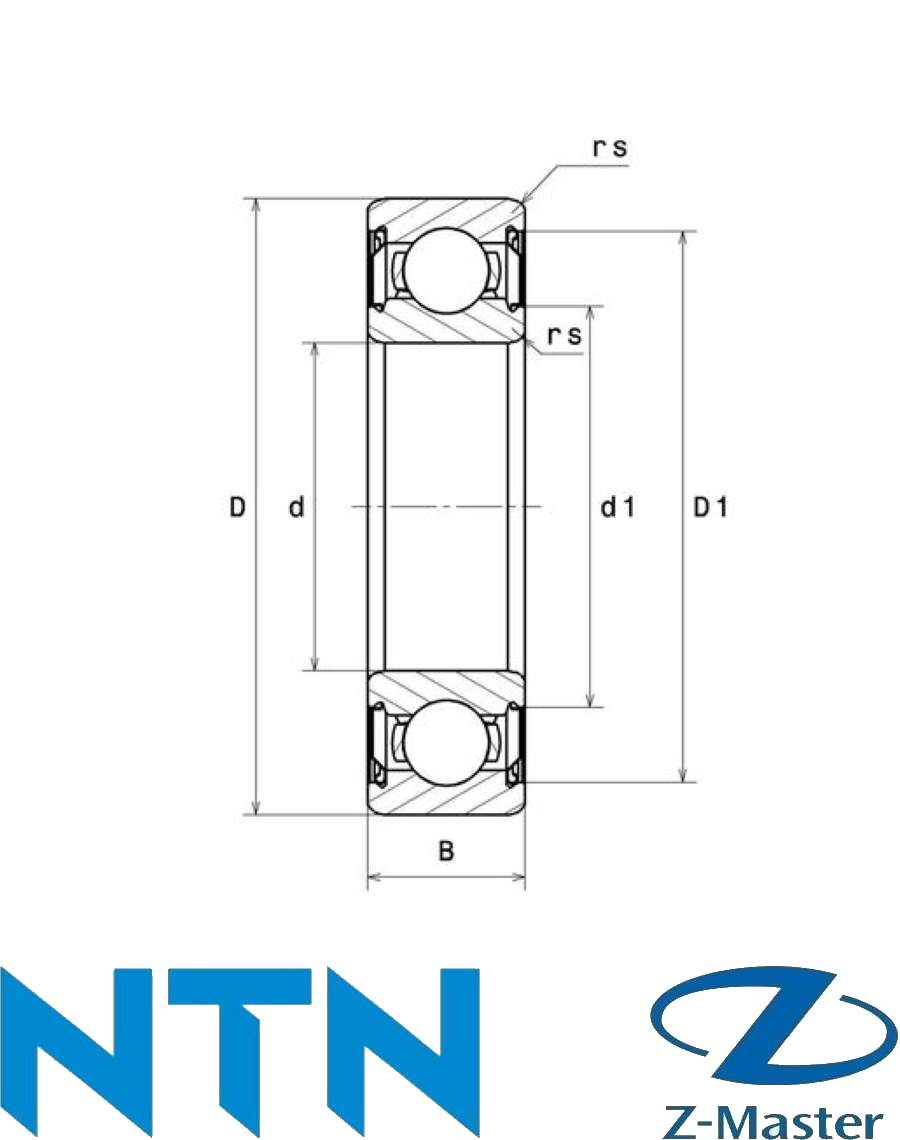 6206ZZCM подшипник NTN 6206-ZZ