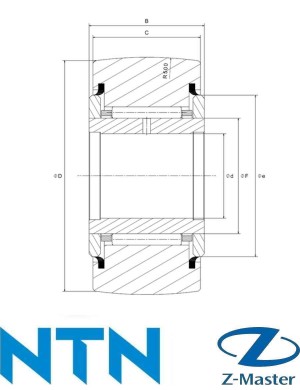 NATR17LL подшипник NTN NATR17PP NATR-17-PP