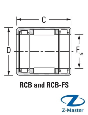 RCB121616 Игольчатый подшипник одностороннего вращения