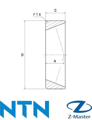 814810 кольцо 4T-LM814810 подшипника 4T-LM814849/LM814810 NTN