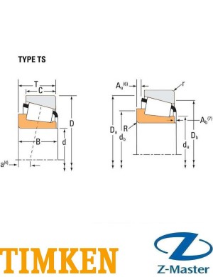 37625 кольцо подшипника 37425/37625, 37431/37625 TIMKEN