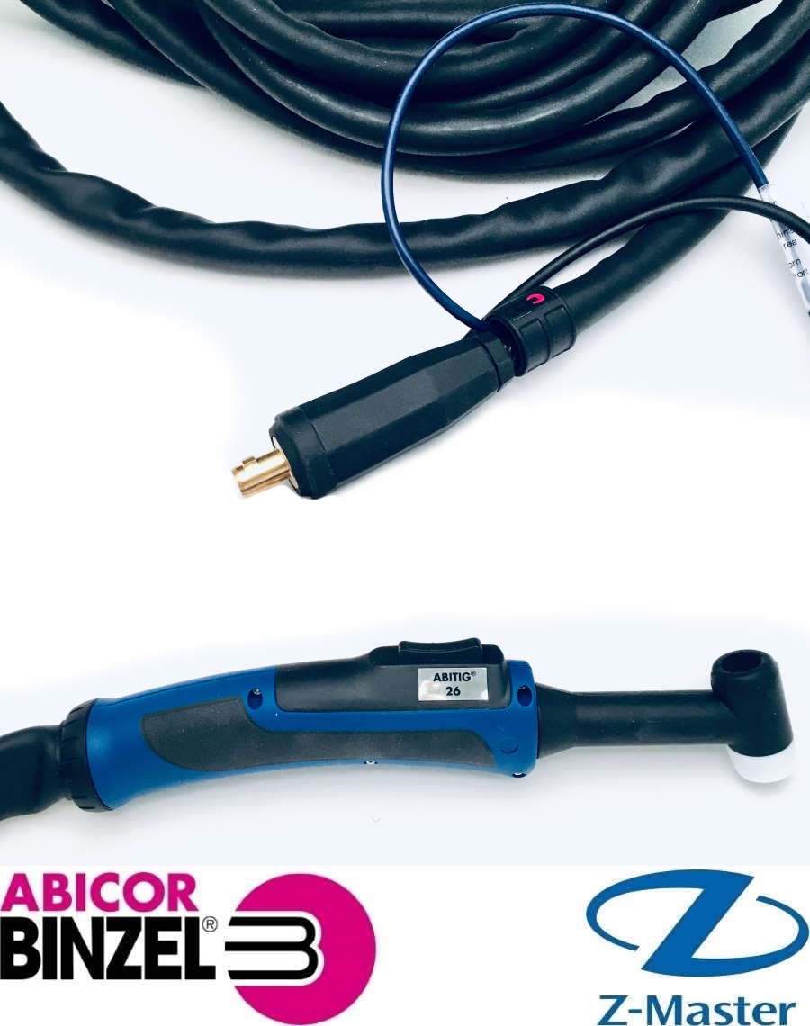 Горелка ABITIG 26 F GRIP 4 м BCS 10-25 ABICOR BINZEL — 7S3.FK043.52.22.000.00
