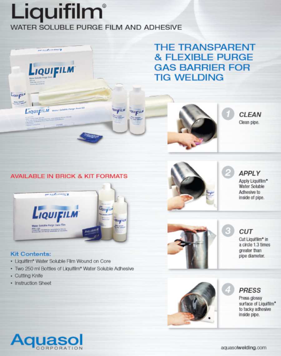 Водорастворимая пленка Liquifilm AQUASOL для сварки труб